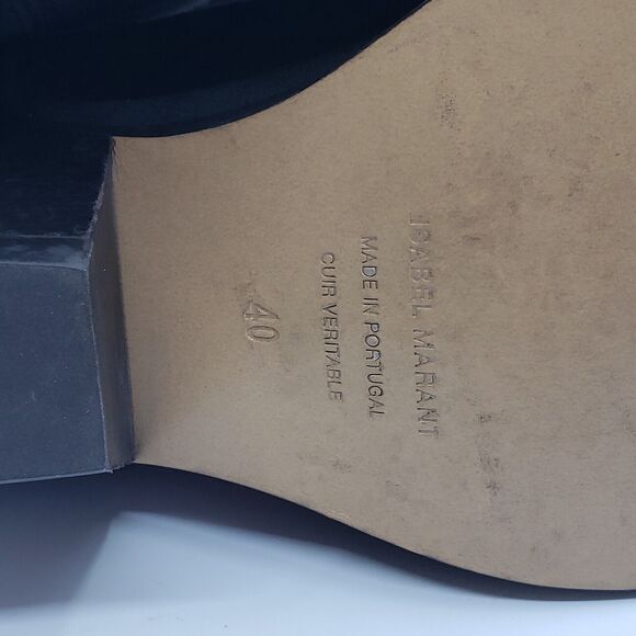 NEW Isabel Marant Duerto Suede Western COWBOY Boots FADED BLACK FR 40 US 9 - Picture 9 of 10